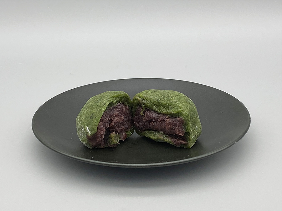 えにかいたもち よもぎ大福(断面)画像